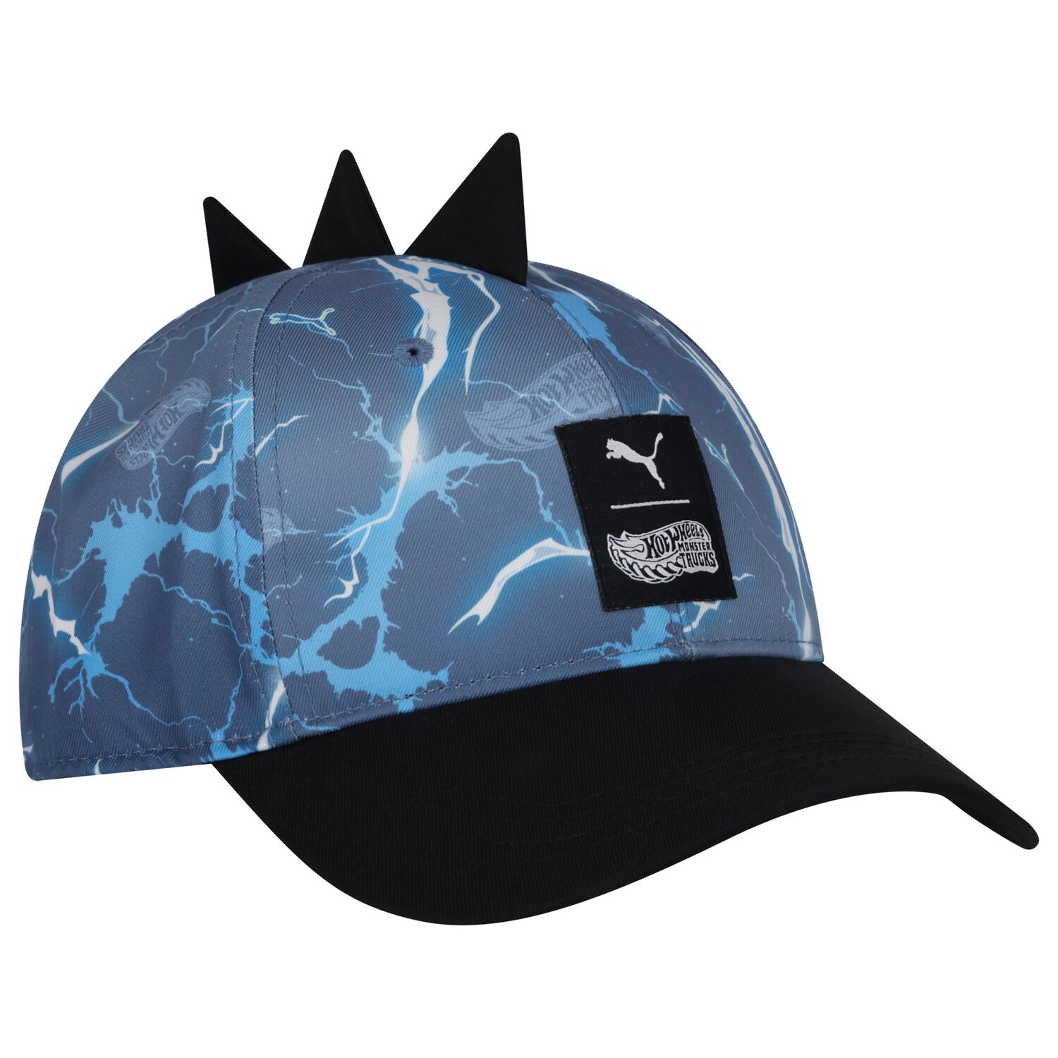 قبعات بشعار أزرق وأسود للأولاد, 1, hi-res