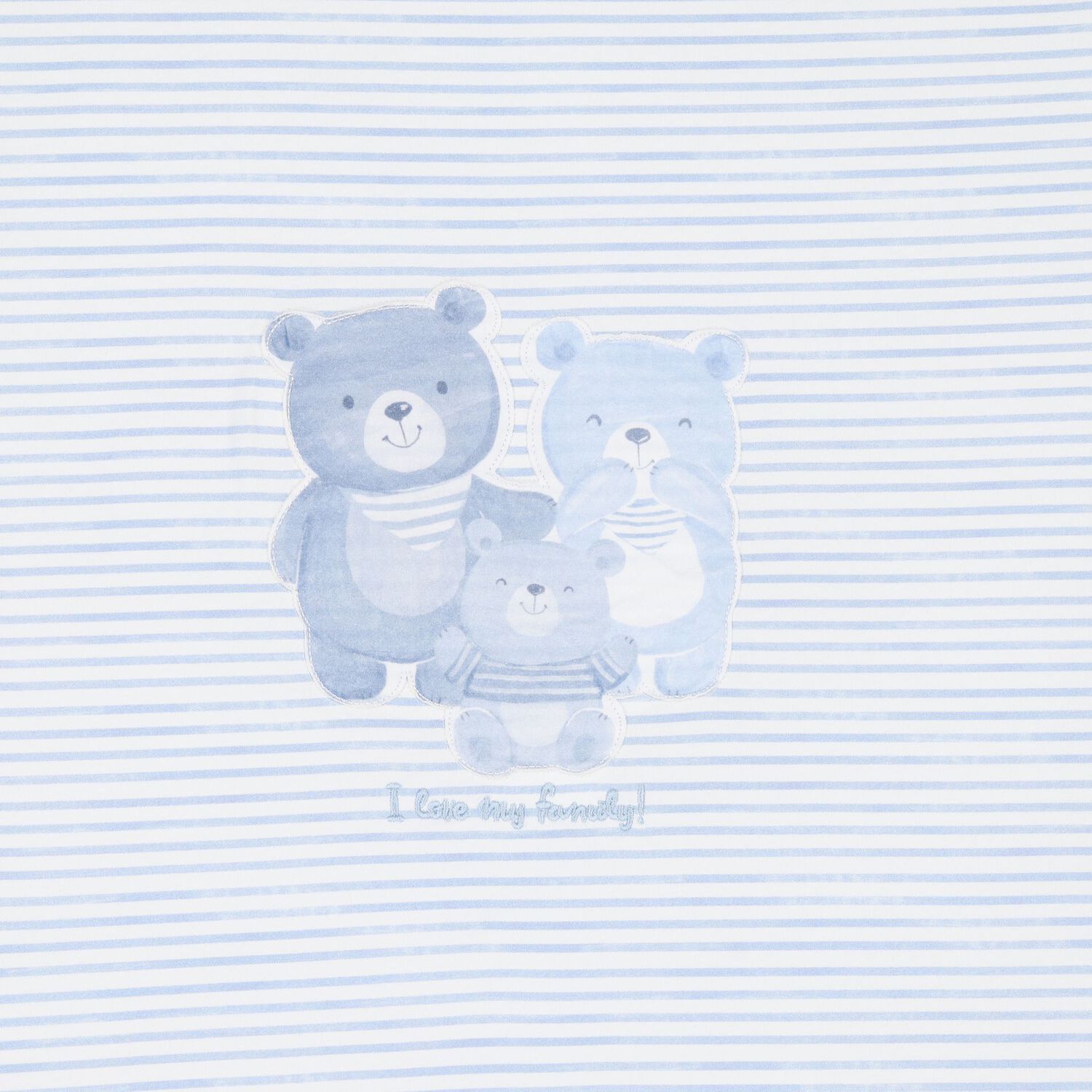 Baby Boys White & Blue Striped Blanket, 1, hi-res image number null