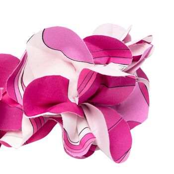 Girls White, Pink & Purple Floral Headband