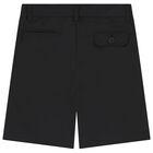 Boys Black Logo Shorts, 1, hi-res