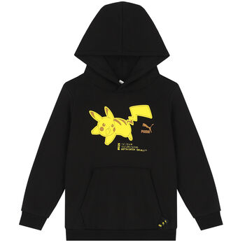 Black Pokemon Logo Hooded Top