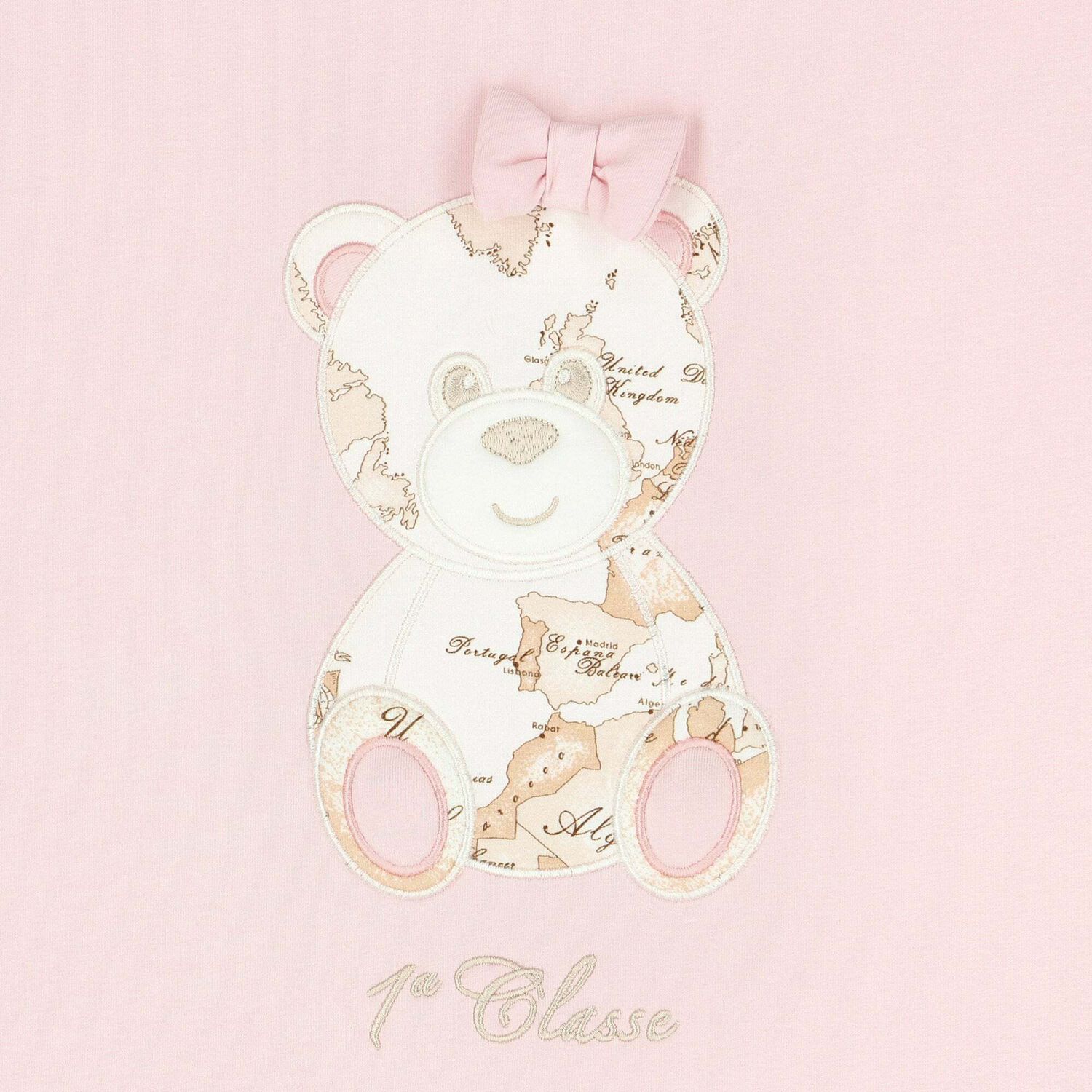 Baby Girls Pink & Beige Geo Map Blanket, 1, hi-res