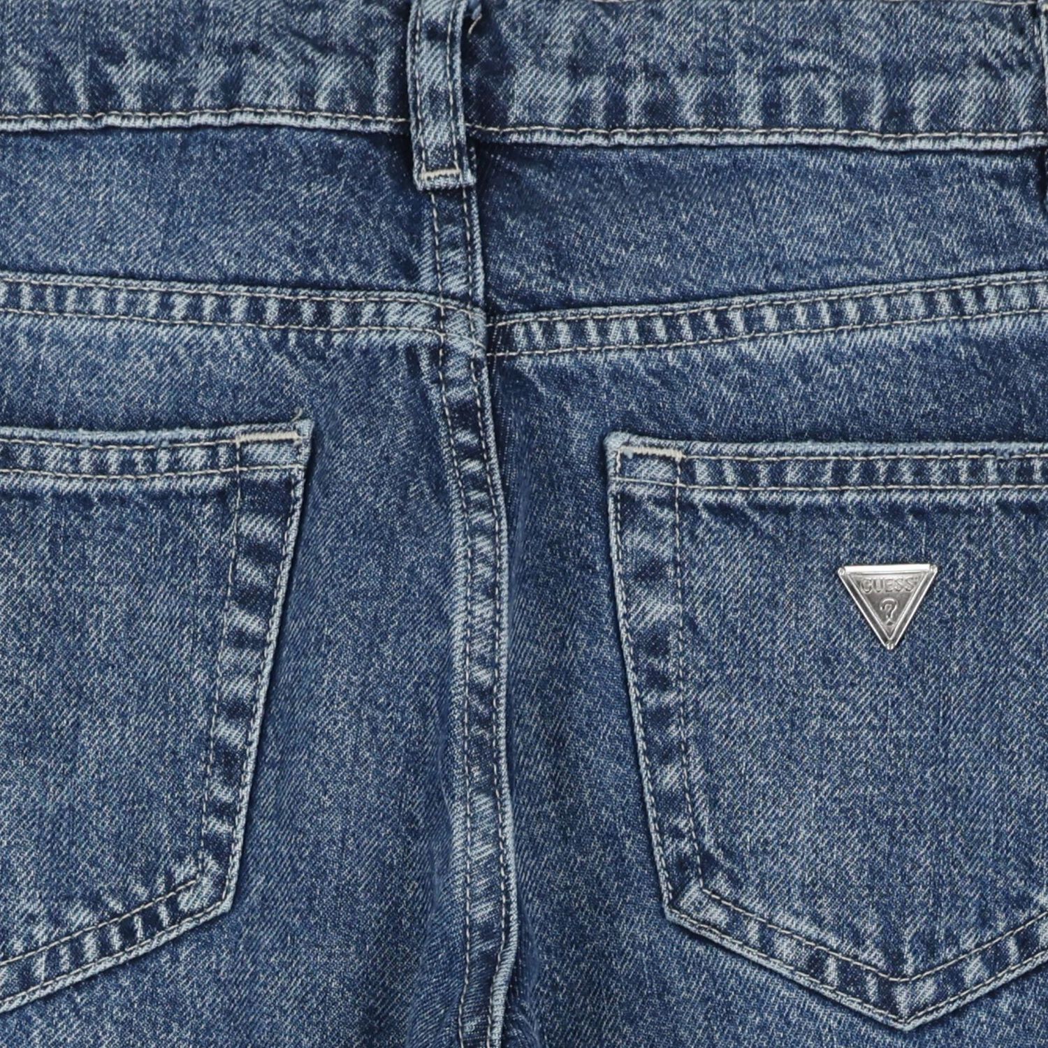 Girls Blue Embellished Logo Denim Jeans, 1, hi-res image number null