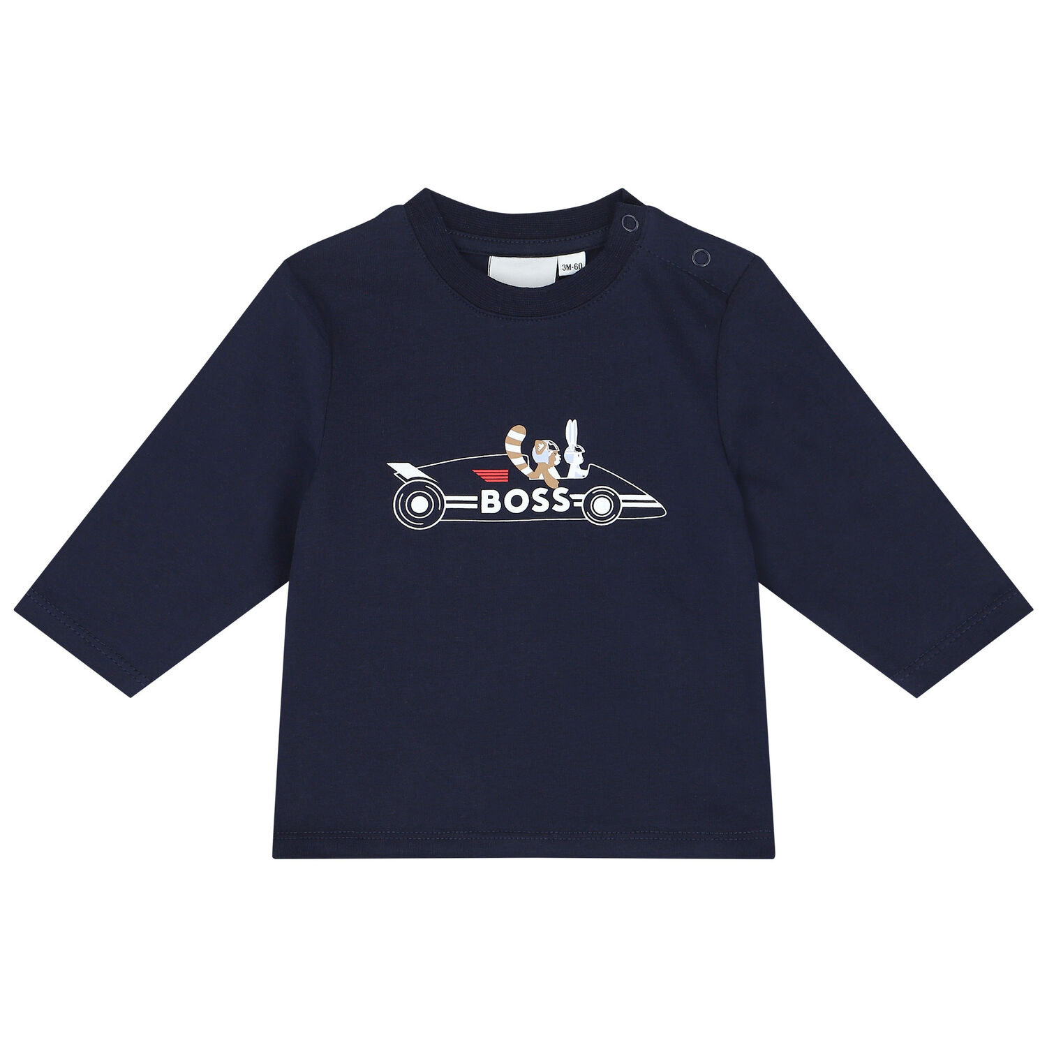 Baby Boys Navy Blue Logo Trousers Set, 1, hi-res