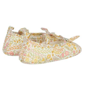 Baby Girls Yellow & Pink Liberty Pre Walker Shoes