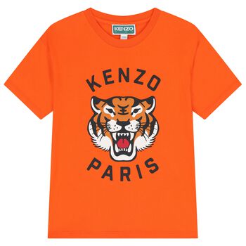 Orange Tiger Logo T-Shirt