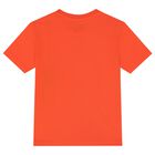 Boys Orange Logo T-Shirt, 3, hi-res