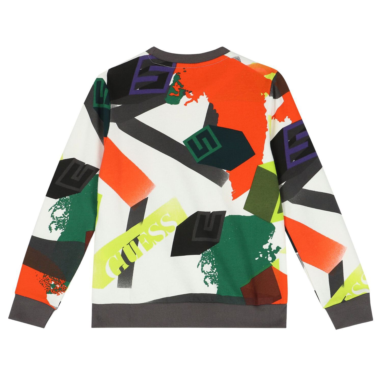 Boys Multi-Coloured Logo Sweatshirt, 1, hi-res