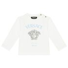 Baby Boys Ivory & Blue Barocco Trousers Set, 1, hi-res