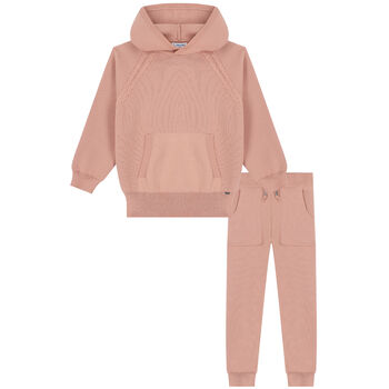 Girls Pink Tracksuit