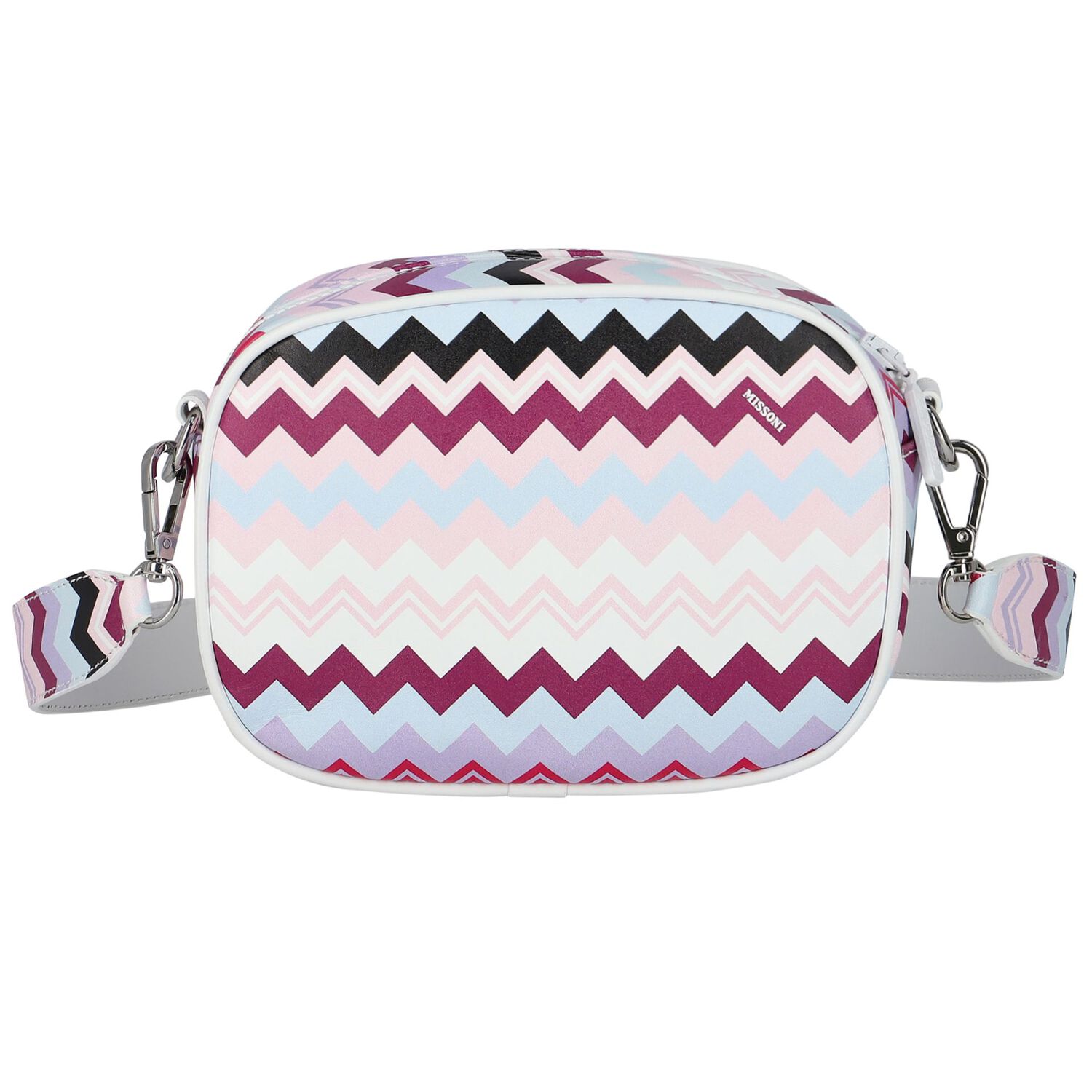 Girls Purple & Pink Logo Zigzag Shoulder Bag, 1, hi-res image number null