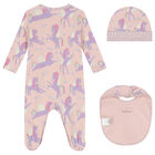 Baby Girls Pink Unicorn Babygrow Set, 1, hi-res