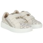 Girls Ivory Logo Trainers, 1, hi-res