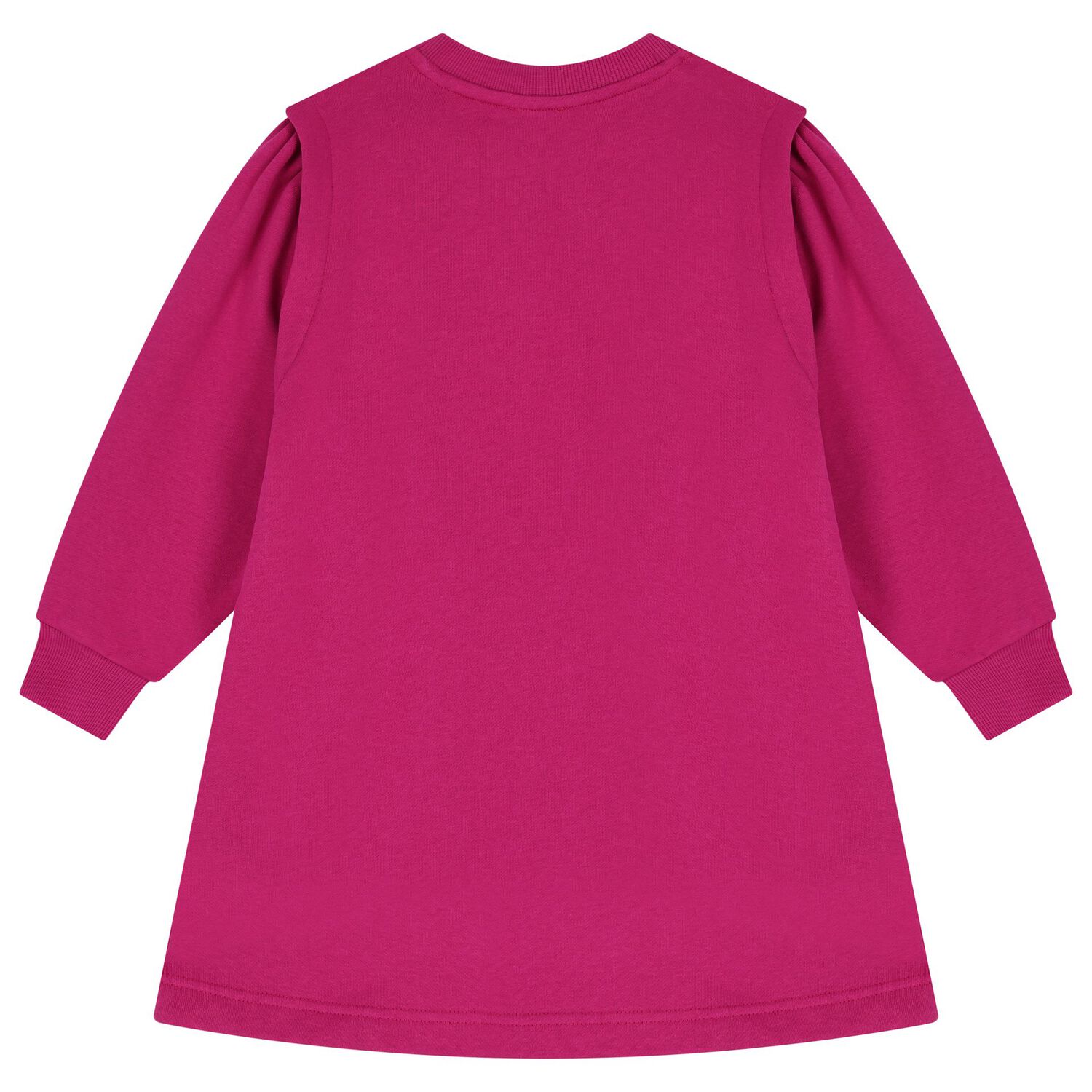 Girls Pink Lucky Tiger Logo Sweatshirt Dress, 1, hi-res image number null