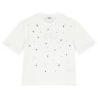 Girls White Logo T-Shirt, 2, hi-res