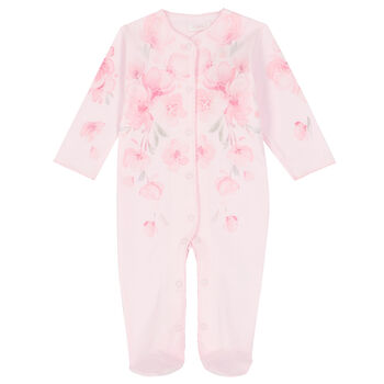 Baby Girls Pink Babygrow 