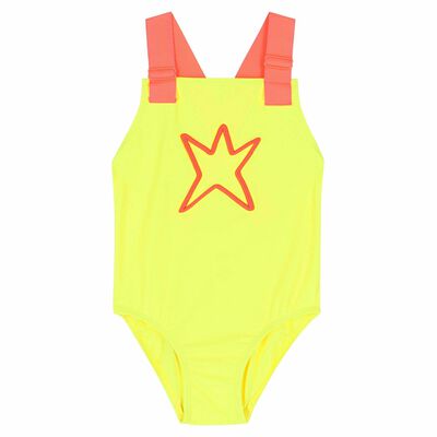 Girls Yellow Stars Swimsuit