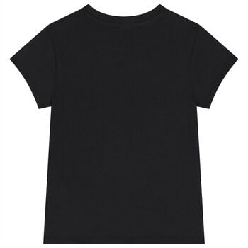 Girls Black Logo T-Shirt