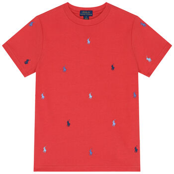 Boys Red Logo T-Shirt