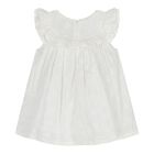 Baby Girls White Broderie Anglaise Dress Set, 1, hi-res