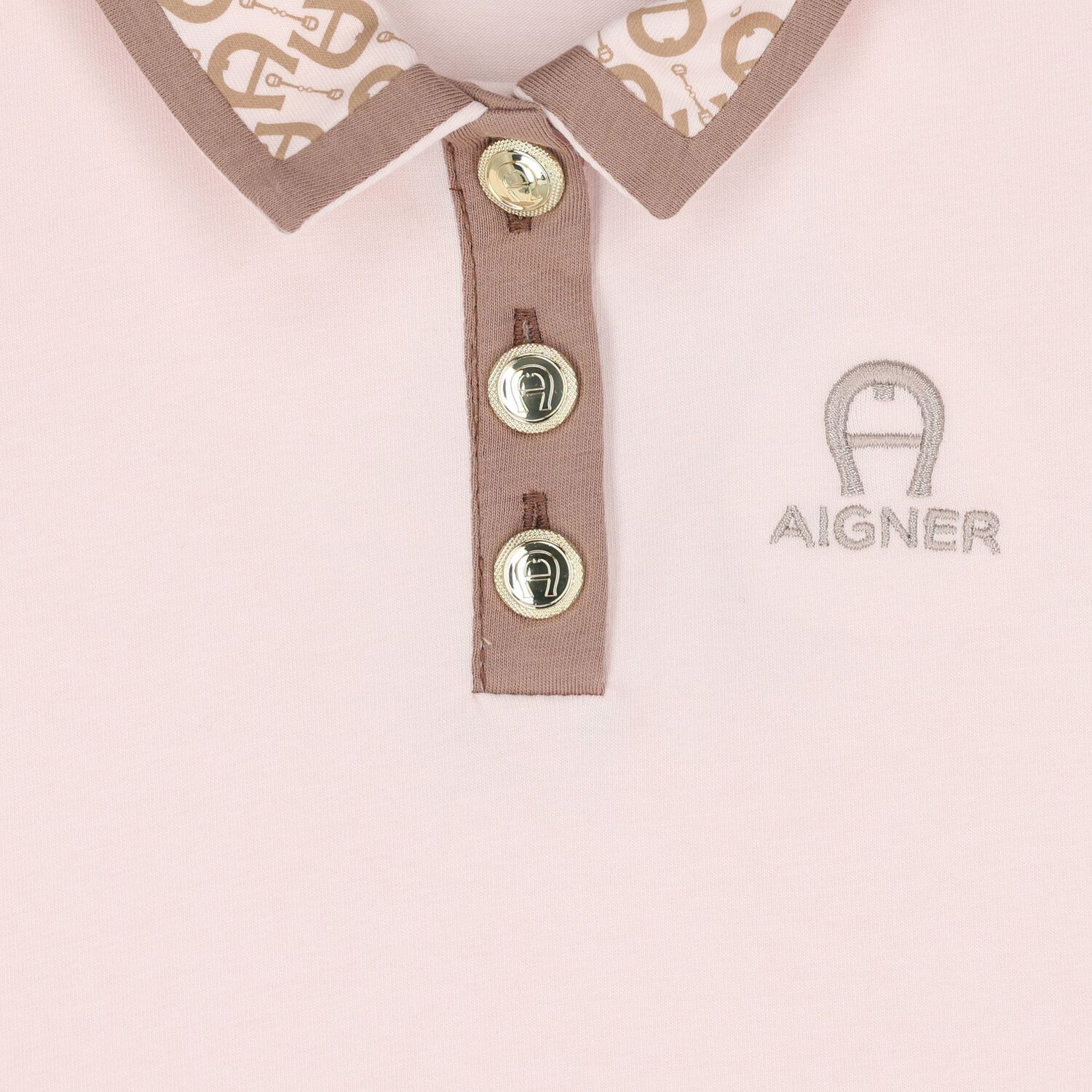 Younger Girls Pink Logo Polo Dress, 3, hi-res