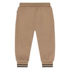 Younger Boys Beige Joggers, 2, hi-res