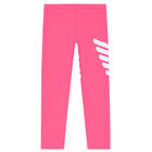 Girls Pink Logo Leggings, 1, hi-res