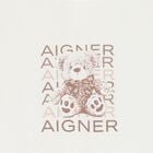 Ivory Teddy Bear Logo Babygrow, 1, hi-res