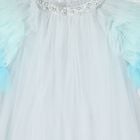 Girls Blue Ruffled Tulle Dress, 1, hi-res