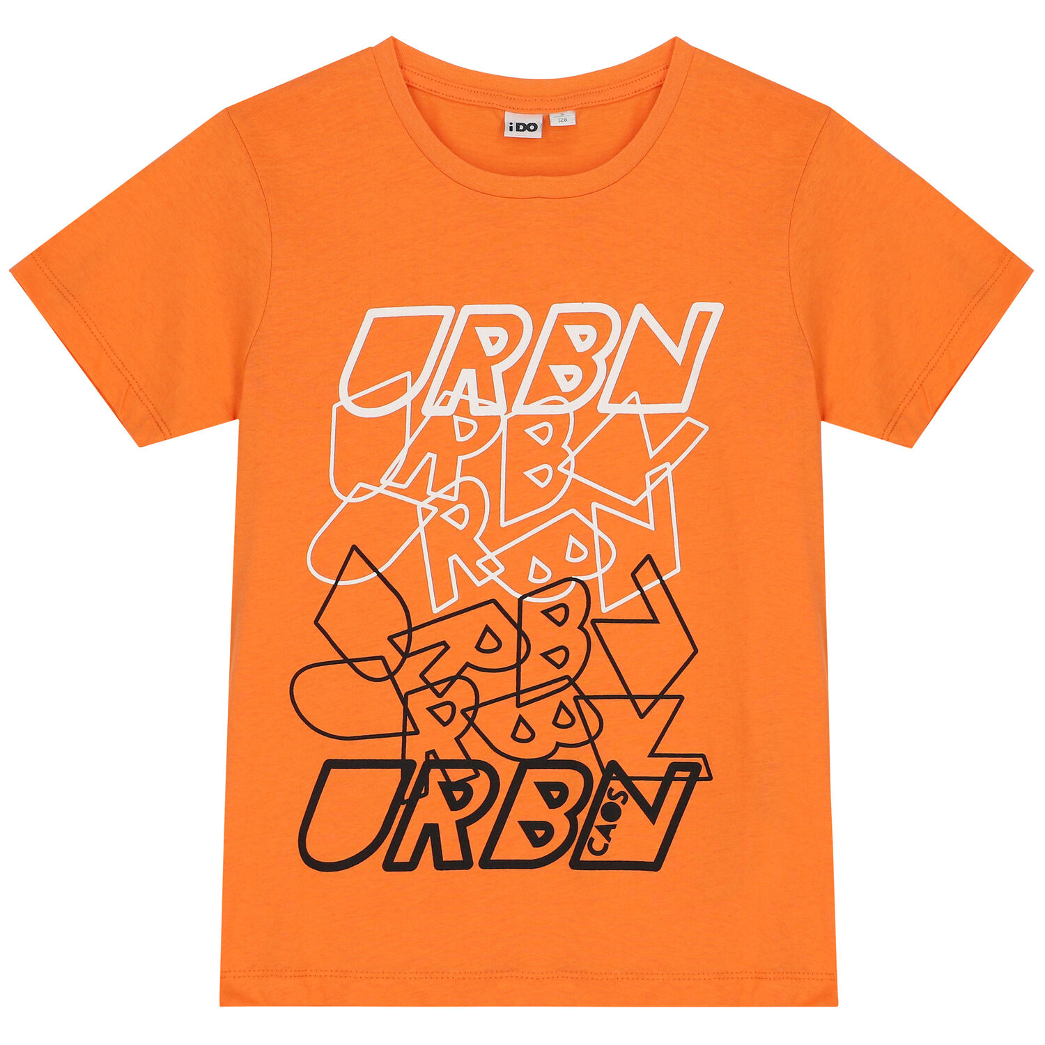 طقم أولاد شورت باللون البرتقالي والأسود, 3, hi-res