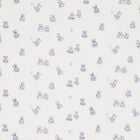 Baby Boys Ivory & Blue Teddy Bear Blanket, 2, hi-res