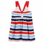 Girls Multi-Colored Striped Dress, 1, hi-res
