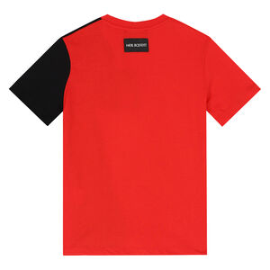 Boys Red, White & Black Thunderbolt T-Shirt