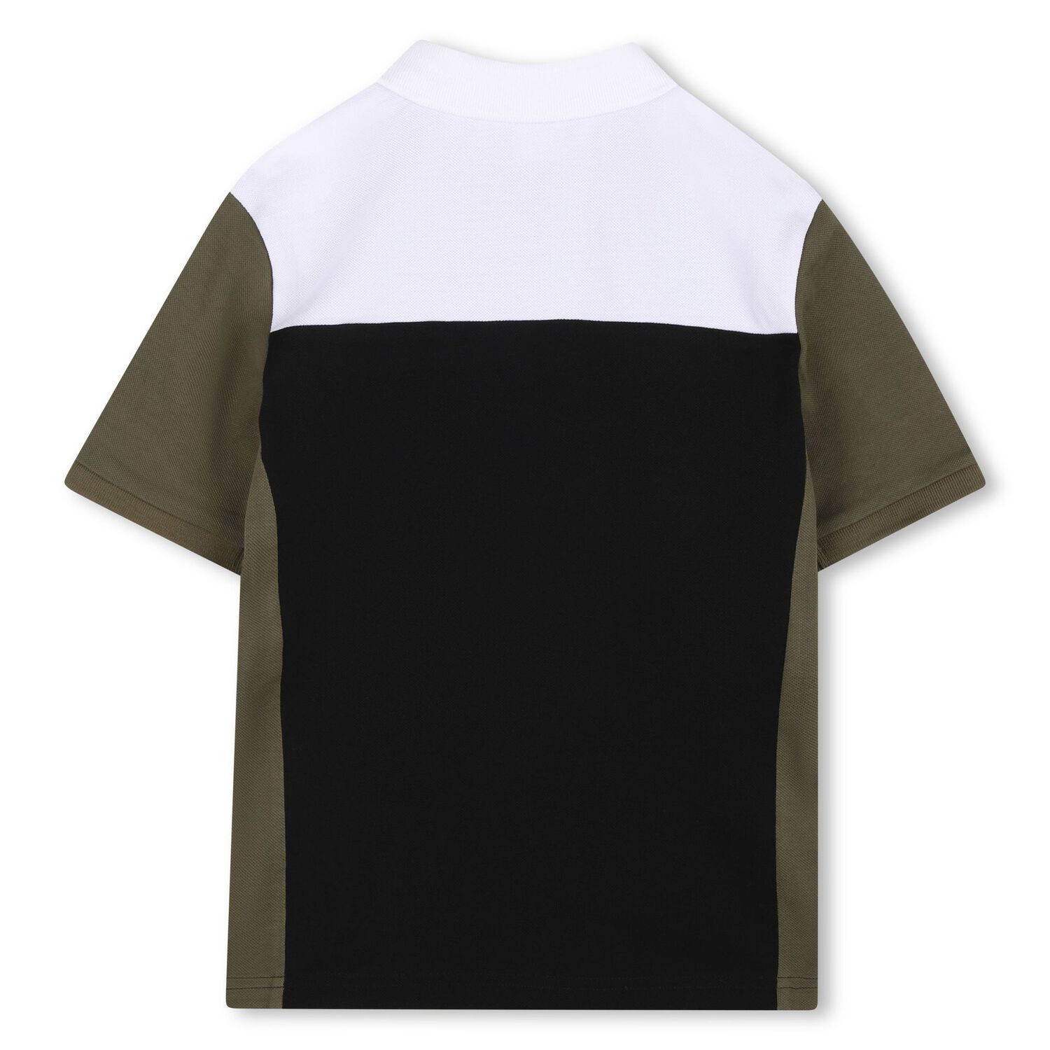 Boys Black, Green & White Logo Polo Shirt, 1, hi-res