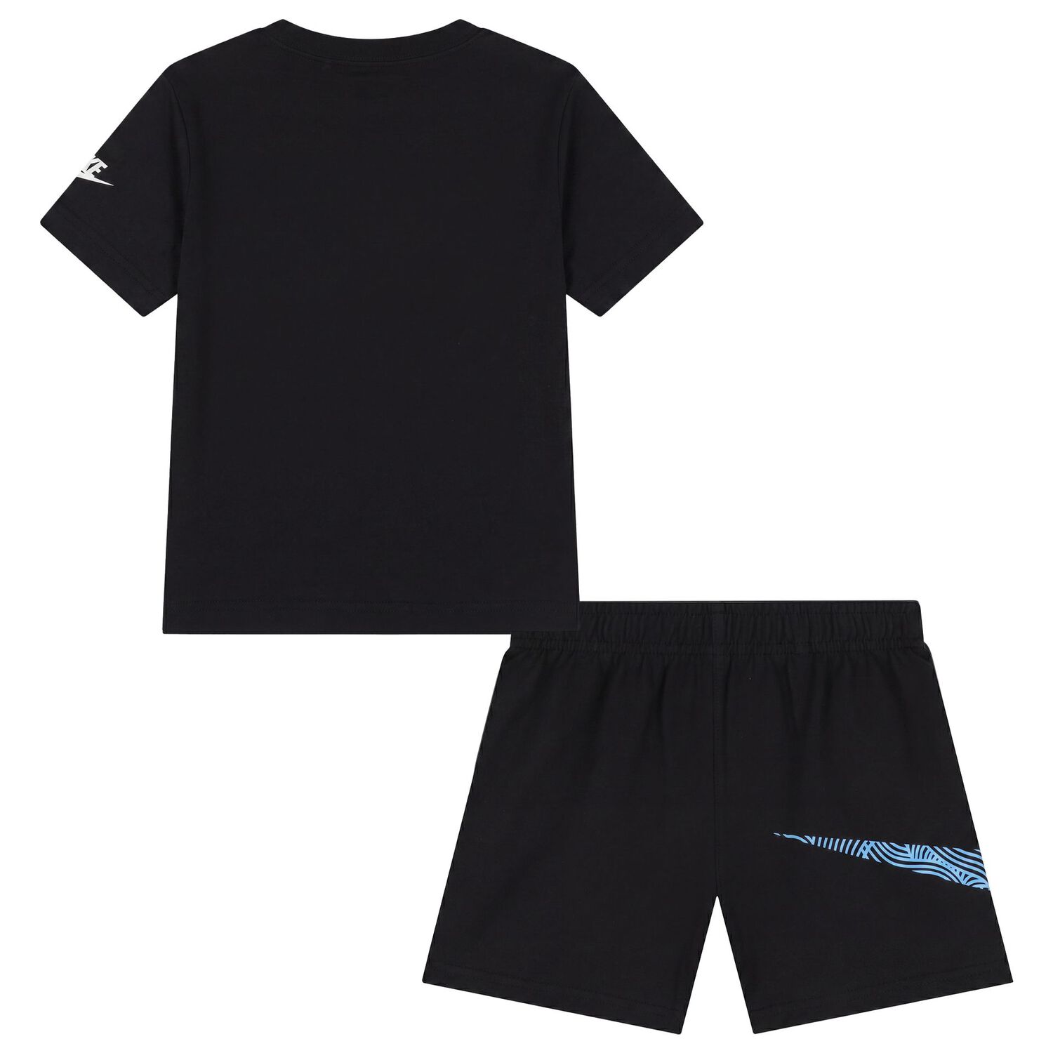 Boys Black Logo Shorts Set, 2, hi-res