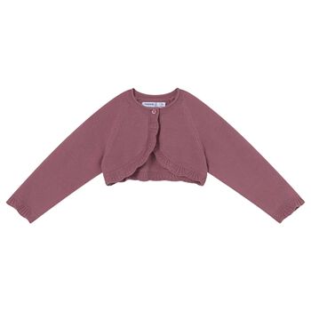 Younger Girls Pink Knitted Cardigan