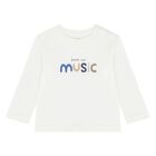 Younger Boys White, Beige & Navy Blue Tracksuit ( 3 Piece ), 2, hi-res