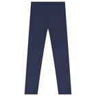 Girls White, Pink & Navy Blue Leggings Set, 2, hi-res