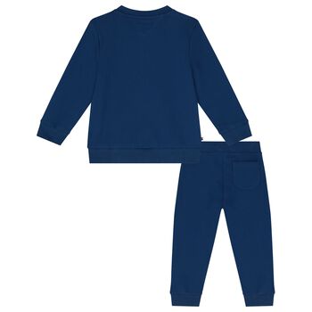 Baby Boys Blue Logo Tracksuit