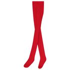 Girls Red Diamond Jacquard Tights, 1, hi-res