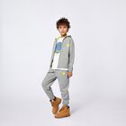 تيشيرت اولاد بالشعار باللون الابيض, 1, hi-res