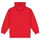 Boys Red Logo Hooded Top, 1, hi-res