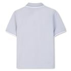 Boys Mini Me Blue Logo Polo Shirt, 8, hi-res