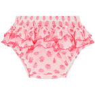 طقم فستان بنات باللون الأبيض والوردي, 1, hi-res