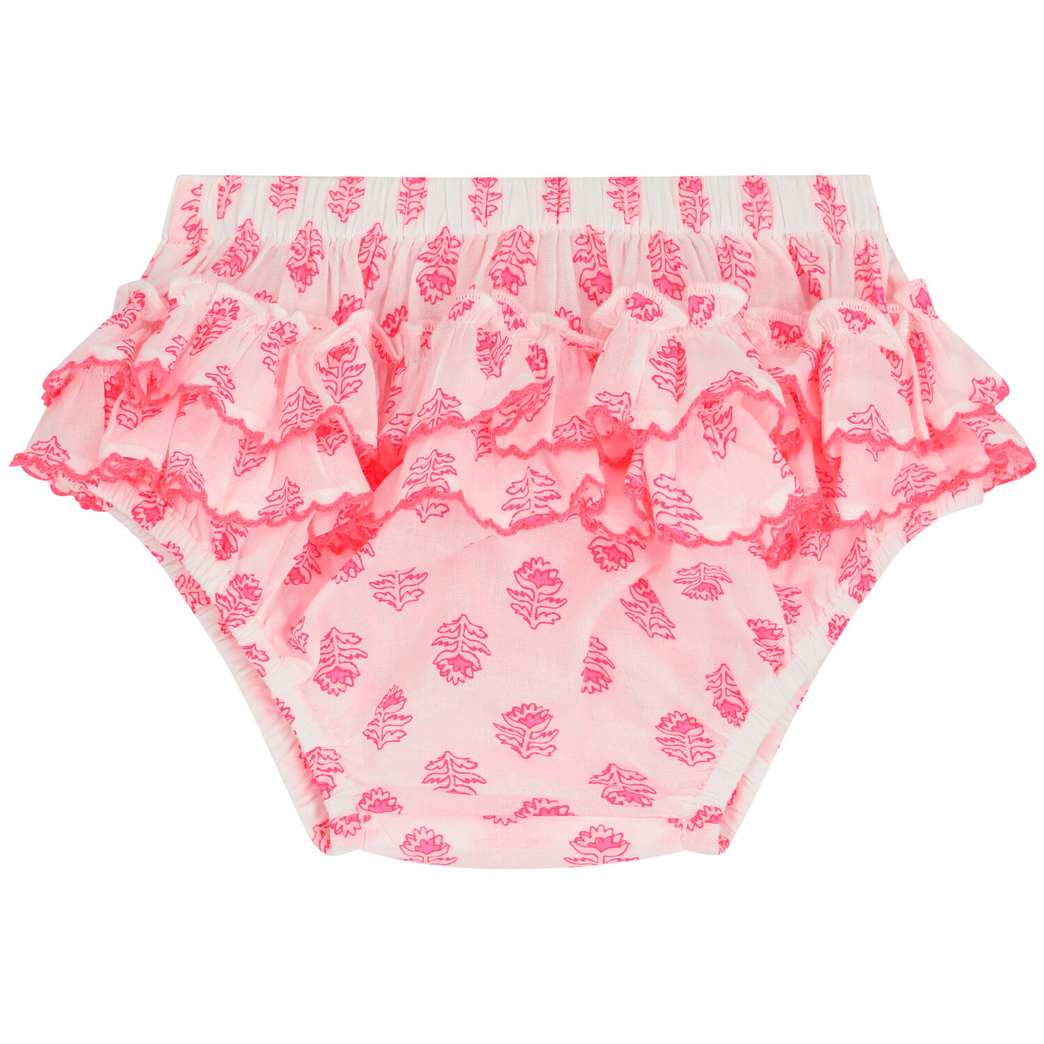 طقم فستان بنات باللون الأبيض والوردي, 1, hi-res