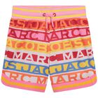 Girls Multi-Colored Logo Shorts, 1, hi-res