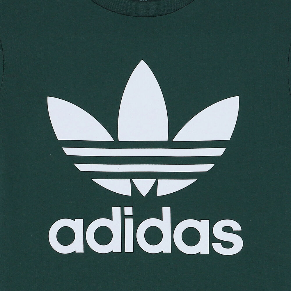 adidas Originals Green Trefoil Logo T-Shirt | Junior Couture USA | T-Shirts