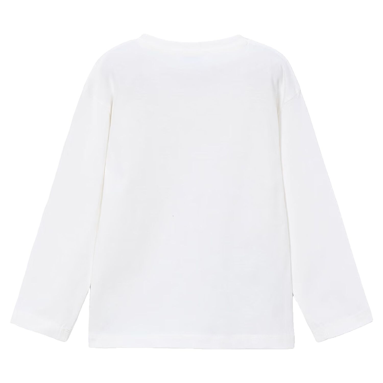 Boys White Robot Long Sleeve Top, 1, hi-res