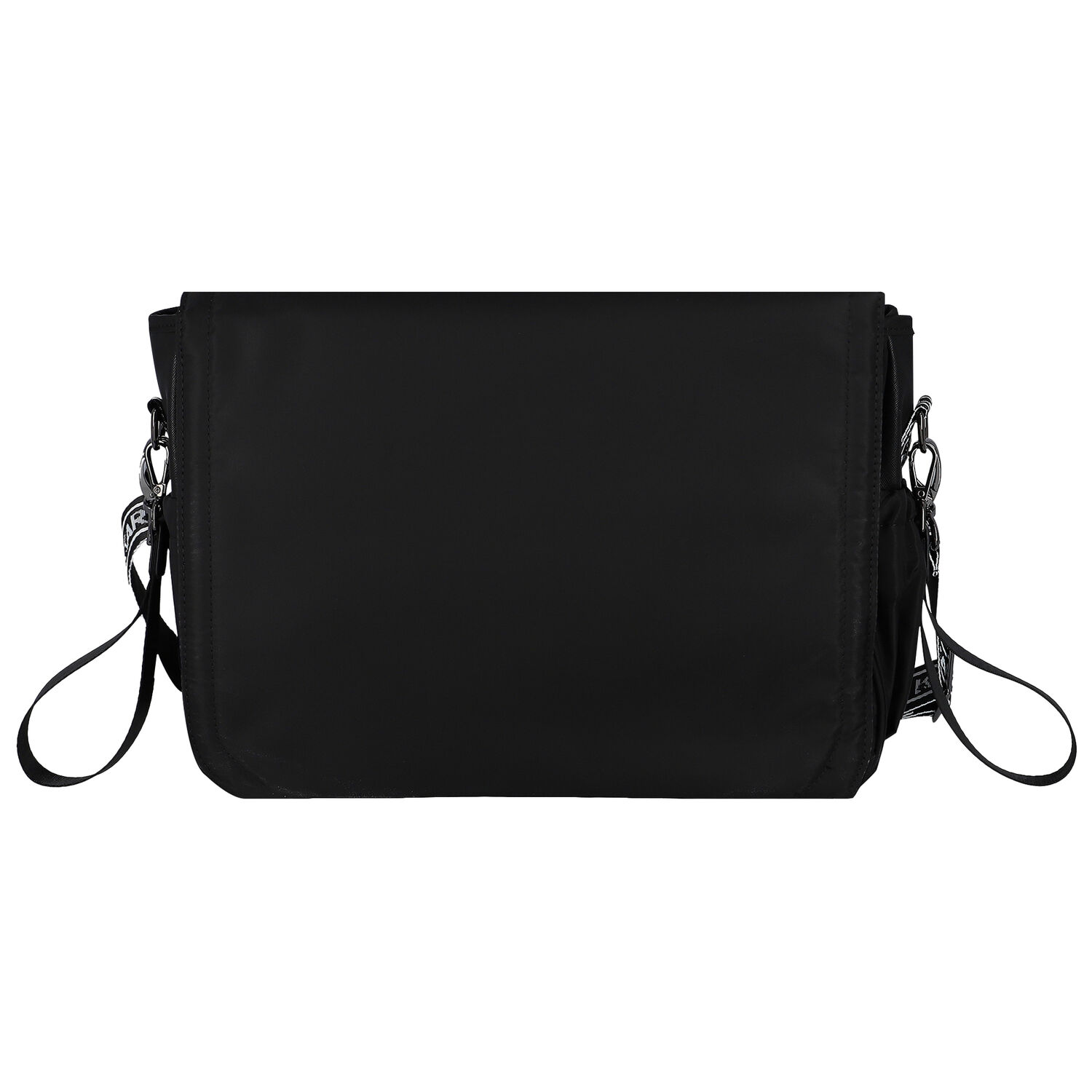 Black Logo Baby Changing Bag, 1, hi-res