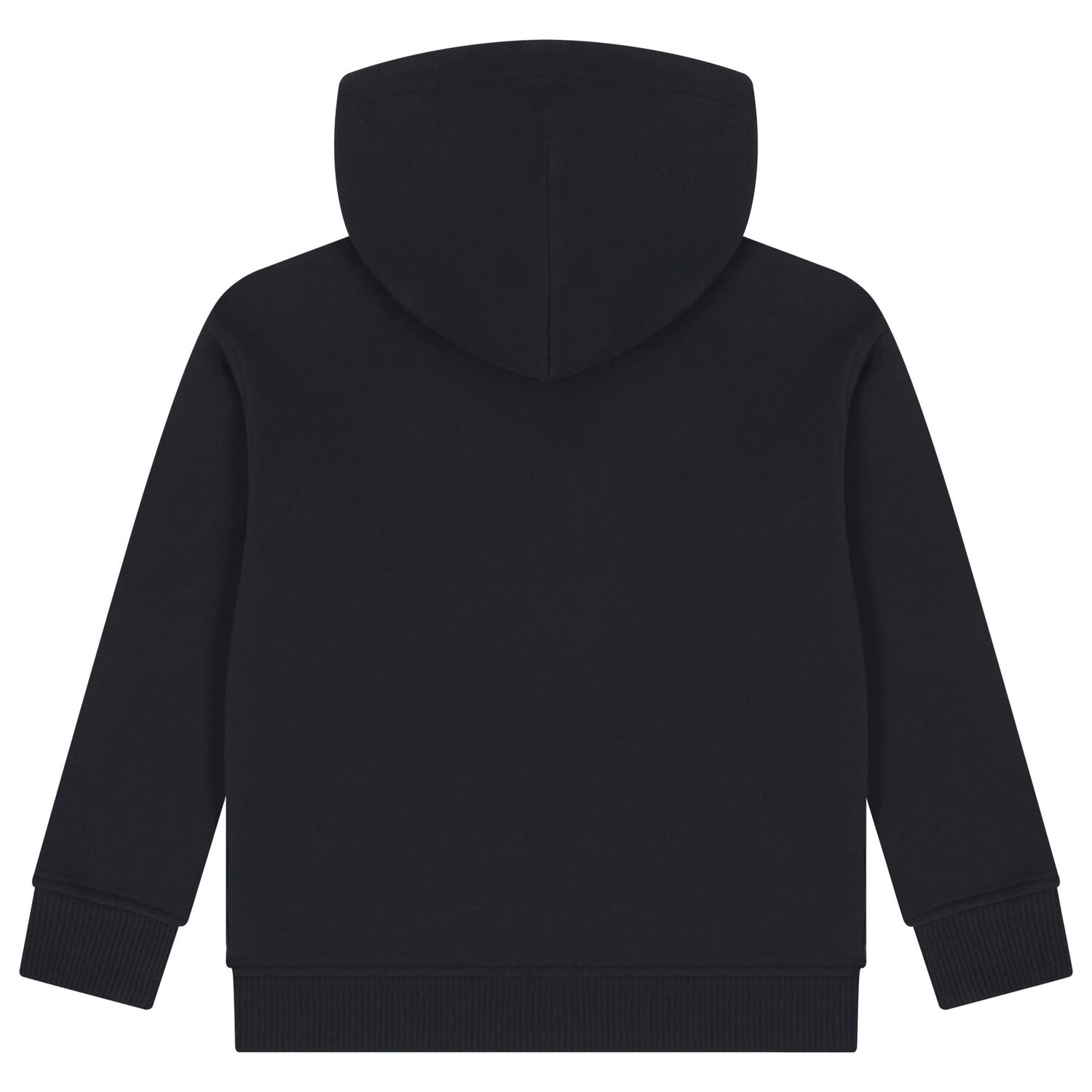Boys Black Logo Hooded Top, 1, hi-res